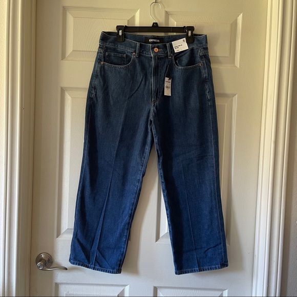 High Waisted Lightweight Cropped Wide Leg Jeans - Picture 3 of 6